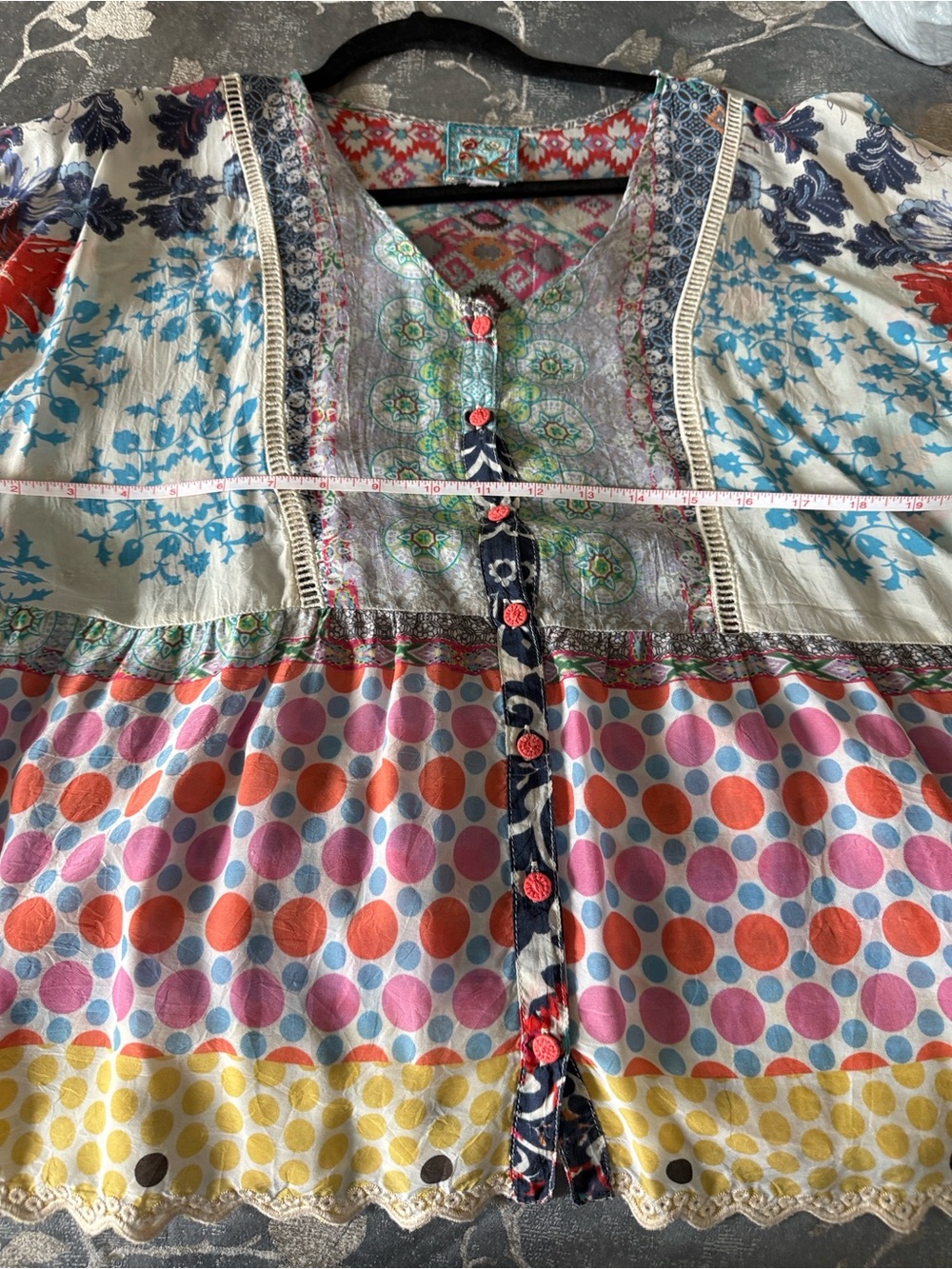 Johnny Was Beautiful Pizzo Blouse. - Picture 13 of 13